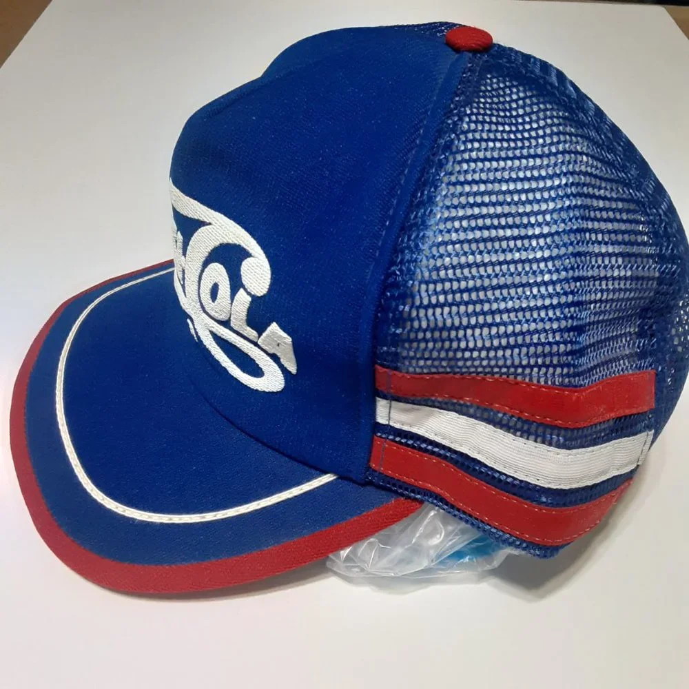 Pepsi-Cola 3 Stripe VTG Trucker Style Snapback Made in USA Hat/Cap - Picture 4 of 9